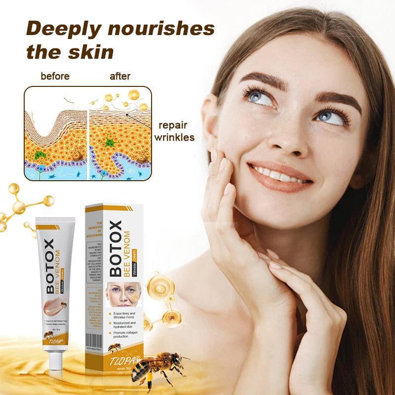 👨⚕️ Made and Shipped from USA✅ TLOPA™ Botox Bee Venom Wrinkle Removal Cream- LAST DAY 80% OFF