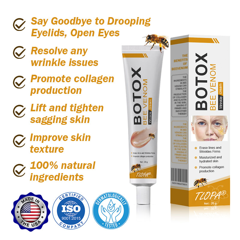 👨⚕️ Made and Shipped from USA✅ TLOPA™ Botox Bee Venom Wrinkle Removal Cream- LAST DAY 80% OFF